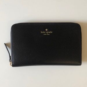 Kate Spade Grand Street Leather Zip Travel Wallet